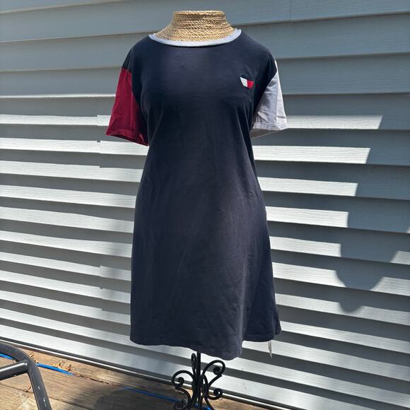 Tommy Hilfiger Colorblock T-Shirt‎ Dress L - Picture 4 of 8